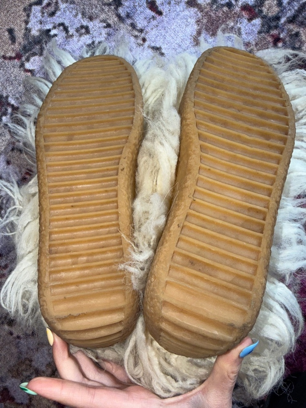 Jeffrey Campbell Cream Faux Fur Fluffy Mid Calf Boots Size 7.5 - Picture 6 of 7